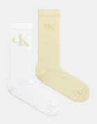 CALVIN KLEIN JEANS Чорапи (2 чифта) в бяло 701231387