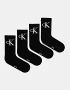 CALVIN KLEIN JEANS чорапи дамски 4 броя черни 701232678