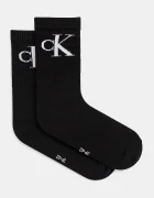 CALVIN KLEIN JEANS чорапи дамски с памук 2 броя черни 701228811