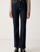 CALVIN KLEIN JEANS дънки bootcut дамски тъмносини LV047H765G