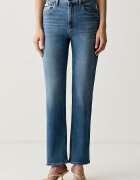 CALVIN KLEIN JEANS дънки прави дамски сини LV047F711G