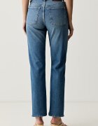 CALVIN KLEIN JEANS дънки прави дамски сини LV047F711G