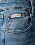 CALVIN KLEIN JEANS дънки прави дамски сини LV047F711G