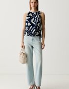 CALVIN KLEIN JEANS дънки прави дамски сини LV047G797G