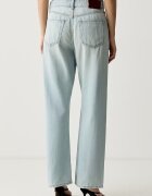 CALVIN KLEIN JEANS дънки прави дамски сини LV047G797G