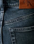 CALVIN KLEIN JEANS дънки straight дамски тъмносини LV047H739G