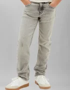 CALVIN KLEIN JEANS дънки straight за деца STRAIGHT сиви LVCKTJC18B