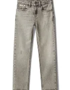 CALVIN KLEIN JEANS дънки straight за деца STRAIGHT сиви LVCKTJC18B