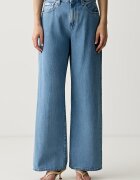 CALVIN KLEIN JEANS дънки wide leg дамски сини LV047G906G