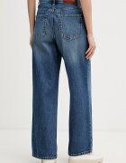 CALVIN KLEIN JEANS дънки wide leg дамски сини LV047G928G