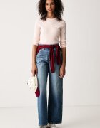 CALVIN KLEIN JEANS дънки wide leg дамски сини LV047H705G