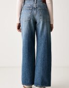 CALVIN KLEIN JEANS дънки wide leg дамски сини LV047H705G