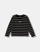 CALVIN KLEIN JEANS Детска блуза с дълги ръкави в черно IG0IG03034