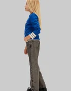 CALVIN KLEIN JEANS Детски памучен суичър в синьо с принт IU0IU00714