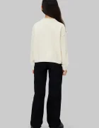 CALVIN KLEIN JEANS Детски пуловер в бежово от лека материя IG0IG03026
