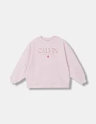 CALVIN KLEIN JEANS Детски суичър в розово с принт IG0IG03066