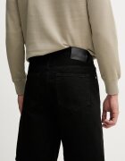 CALVIN KLEIN JEANS къс панталон мъжки от деним черен LV04RF794G