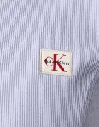 CALVIN KLEIN JEANS къс топ дамски от памук с еластан виолетов LV047G240G