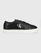 CALVIN KLEIN JEANS Кожени маратонки Classic Cupsole Laceup Low LACE UP