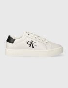 CALVIN KLEIN JEANS Кожени маратонки CLASSIC CUPSOLE LACEUP LTH WN LACE UP