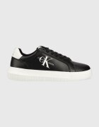 CALVIN KLEIN JEANS Кожени маратонки YM0YM00681 CHUNKY CUPSOLE MONOLOGO
