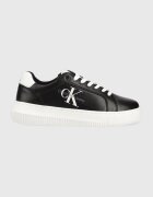 CALVIN KLEIN JEANS Кожени маратонки YW0YW00823 CHUNKY CUPSOLE MONOLOGO W MONO LTH WN