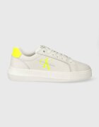 CALVIN KLEIN JEANS Кожени маратонки YW0YW00823 CHUNKY CUPSOLE MONOLOGO W MONO LTH WN