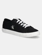 CALVIN KLEIN JEANS Ниски кецове ESS VULC LOW MG CANVAS в черно YM0YM01209