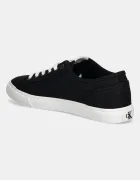 CALVIN KLEIN JEANS Ниски кецове ESS VULC LOW MG CANVAS в черно YM0YM01209