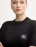 CALVIN KLEIN JEANS Памучен пуловер в черно LV047D351G