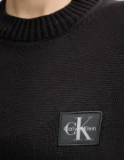 CALVIN KLEIN JEANS Памучен пуловер в черно LV047D351G