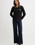 CALVIN KLEIN JEANS Памучен пуловер в черно LV047D352G