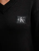 CALVIN KLEIN JEANS Памучен пуловер в черно LV047D352G