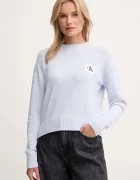 CALVIN KLEIN JEANS Памучен пуловер в синьо LV047D351G