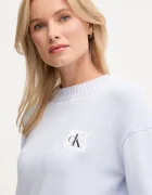 CALVIN KLEIN JEANS Памучен пуловер в синьо LV047D351G