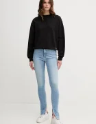 CALVIN KLEIN JEANS Памучен суичър в черно с изчистен дизайн LV047B238G
