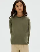 CALVIN KLEIN JEANS Памучна блуза с дълги ръкави