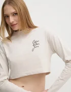 CALVIN KLEIN JEANS Памучна блуза с дълги ръкави