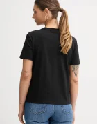 CALVIN KLEIN JEANS Памучна тениска дамска в черно LV047E804G