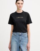 CALVIN KLEIN JEANS Памучна тениска дамска в черно LV047E821G
