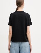 CALVIN KLEIN JEANS Памучна тениска дамска в черно LV047E821G