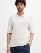 CALVIN KLEIN JEANS Памучна тениска с яка