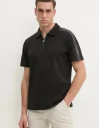CALVIN KLEIN JEANS Памучна тениска с яка