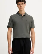 CALVIN KLEIN JEANS Памучна тениска с яка