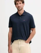 CALVIN KLEIN JEANS Памучна тениска с яка