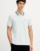 CALVIN KLEIN JEANS Памучна тениска с яка