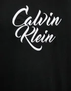 CALVIN KLEIN JEANS Памучна тениска в черно с апликация LV04RD801G
