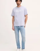 CALVIN KLEIN JEANS Памучна тениска в синьо с принт LV14RE831G