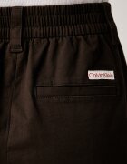 CALVIN KLEIN JEANS панталон дамски с памук черен с висока талия LV047F623G