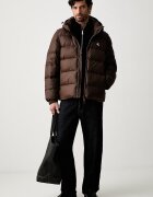 CALVIN KLEIN JEANS пухено яке мъжко кафяво LV04RG515G